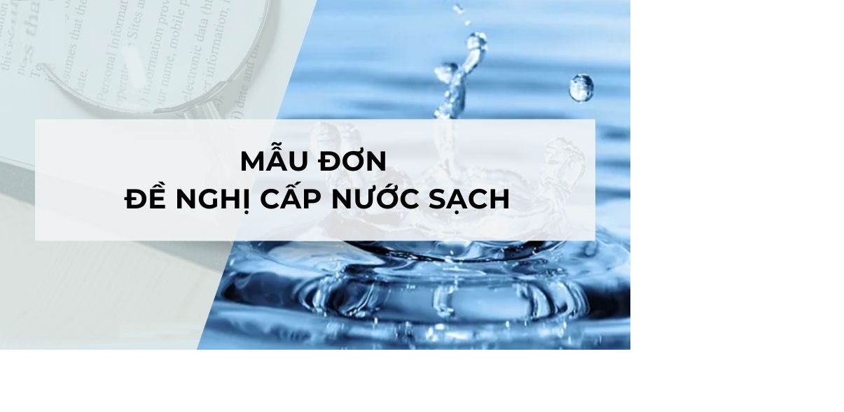 Mẫu đề nghị cấp nước